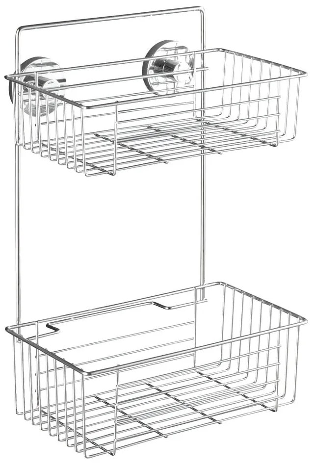 Scaffale autoportante a due piani Vacuum-Loc, capacità di carico fino a 33 kg Bari - Wenko