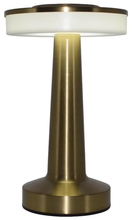 Zuma Line ETLED-53C-SB - LED Lampada da tavolo ricaricabile dimmerabile SONET LED/2,5W/1200mAh oro