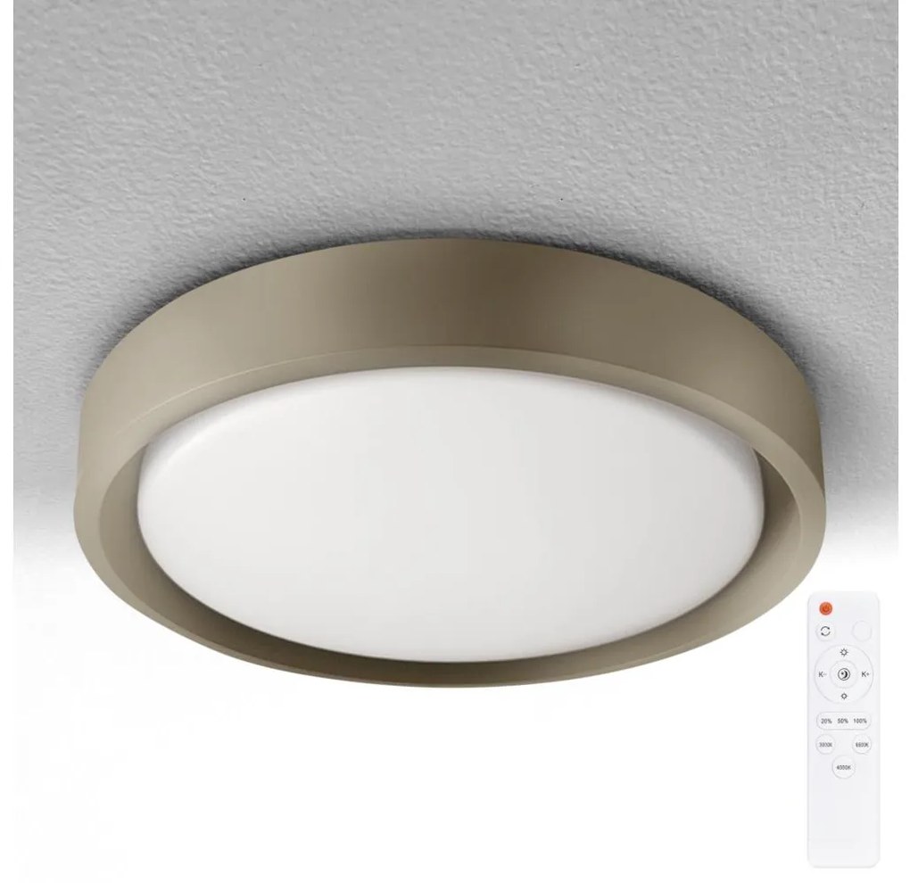 Brilagi - Lampada LED dimmerabile MATTEO LED/60W/230V 3000-6500K diam. 51,5 cm taupe+telecomando