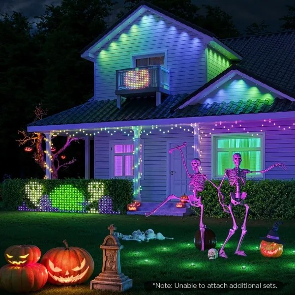 Govee - LED RGBIC Rete per illuminazione esterna 143x85cm Wi-Fi Matter IP65