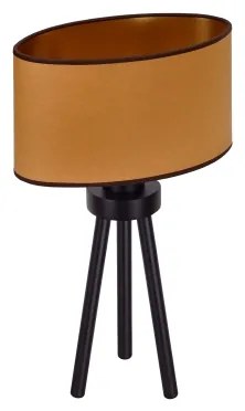 Duolla - Lampada da tavolo OVAL VEGAN 1xE27/15W/230V diametro 30 cm marrone