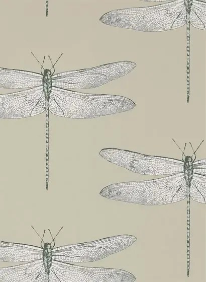 Harlequin Carta da parati Demoiselle - Jute/ Slate