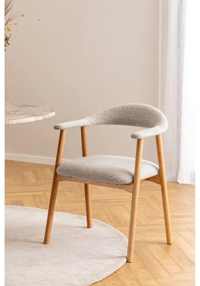 Sedia da pranzo beige/di colore naturale Addi – Actona