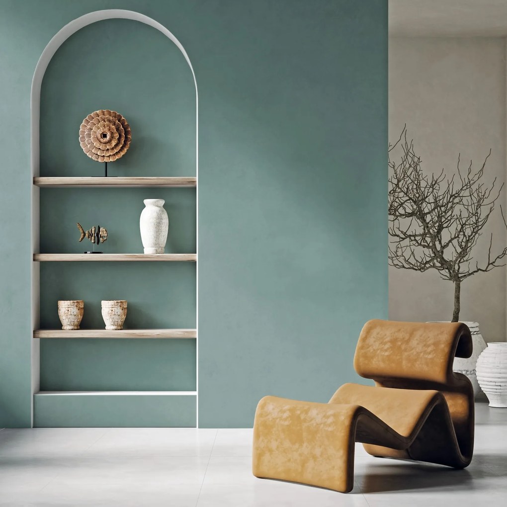 Gres Porcellanato Effetto Cemento Colorato Verde 60X60 - Emse611