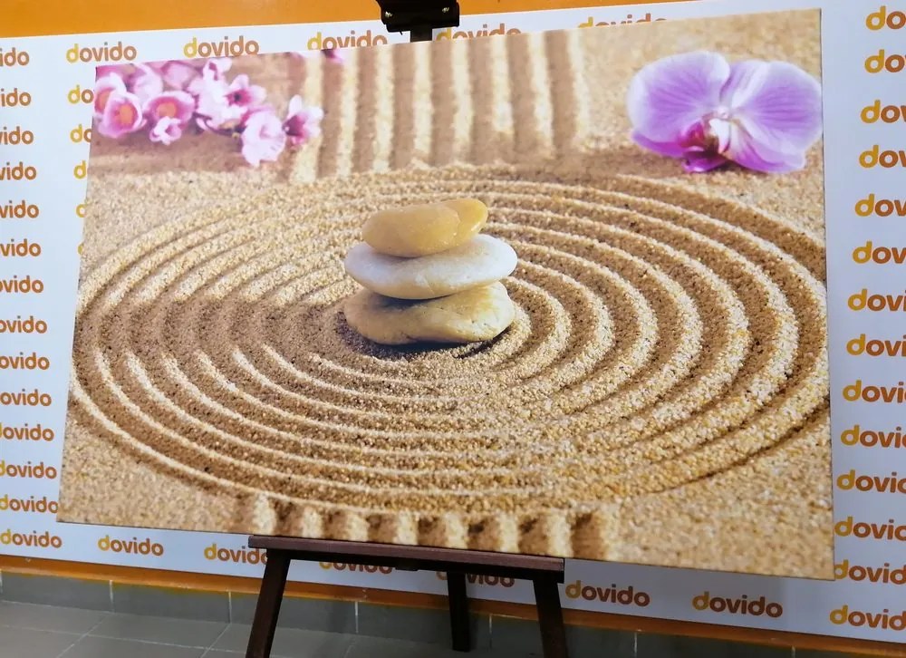 Quadro su tela – Giardino giapponese con elementi Feng Shui
