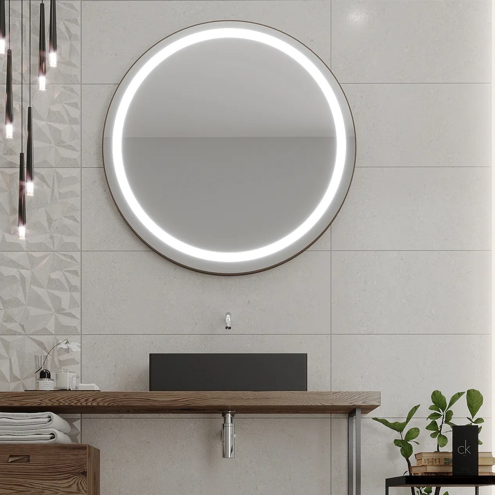 Specchio rotondo con illuminazione LED C4 premium