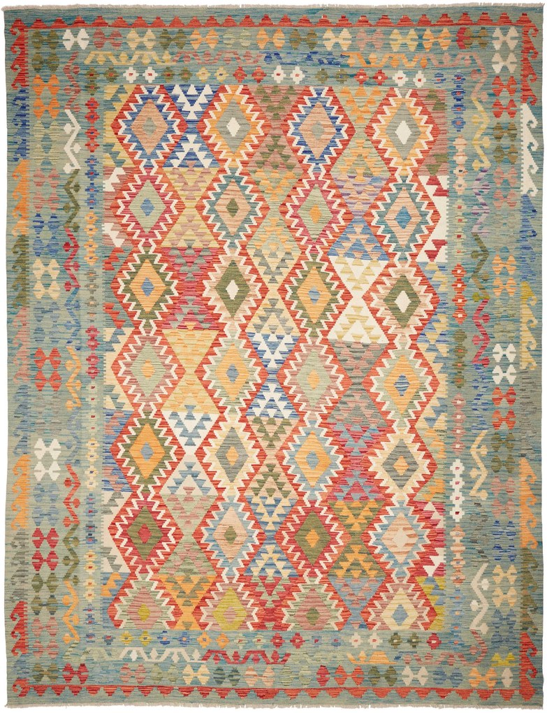Kilim Tappeto 350x270 (Pakistan) Tessuto A Mano