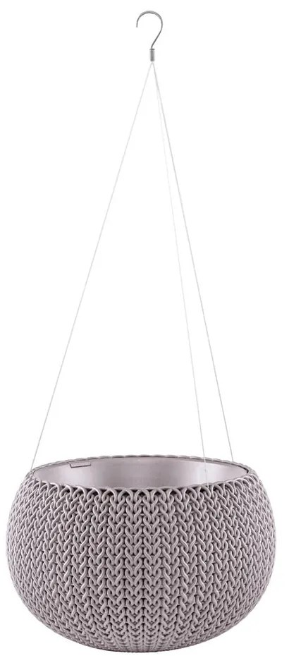 Vaso per fiori in plastica da appendere/parete ø 28 cm Cozy Violet – Keter