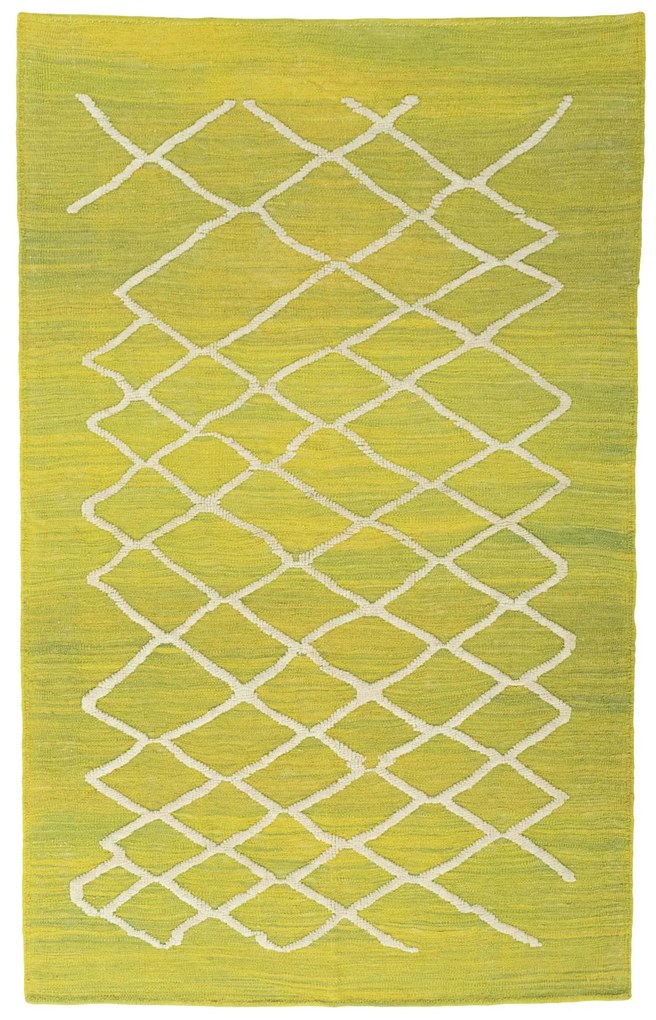 Kilim Tappeto persiano 130x210 Giallo (Iran) Tessuto A Mano