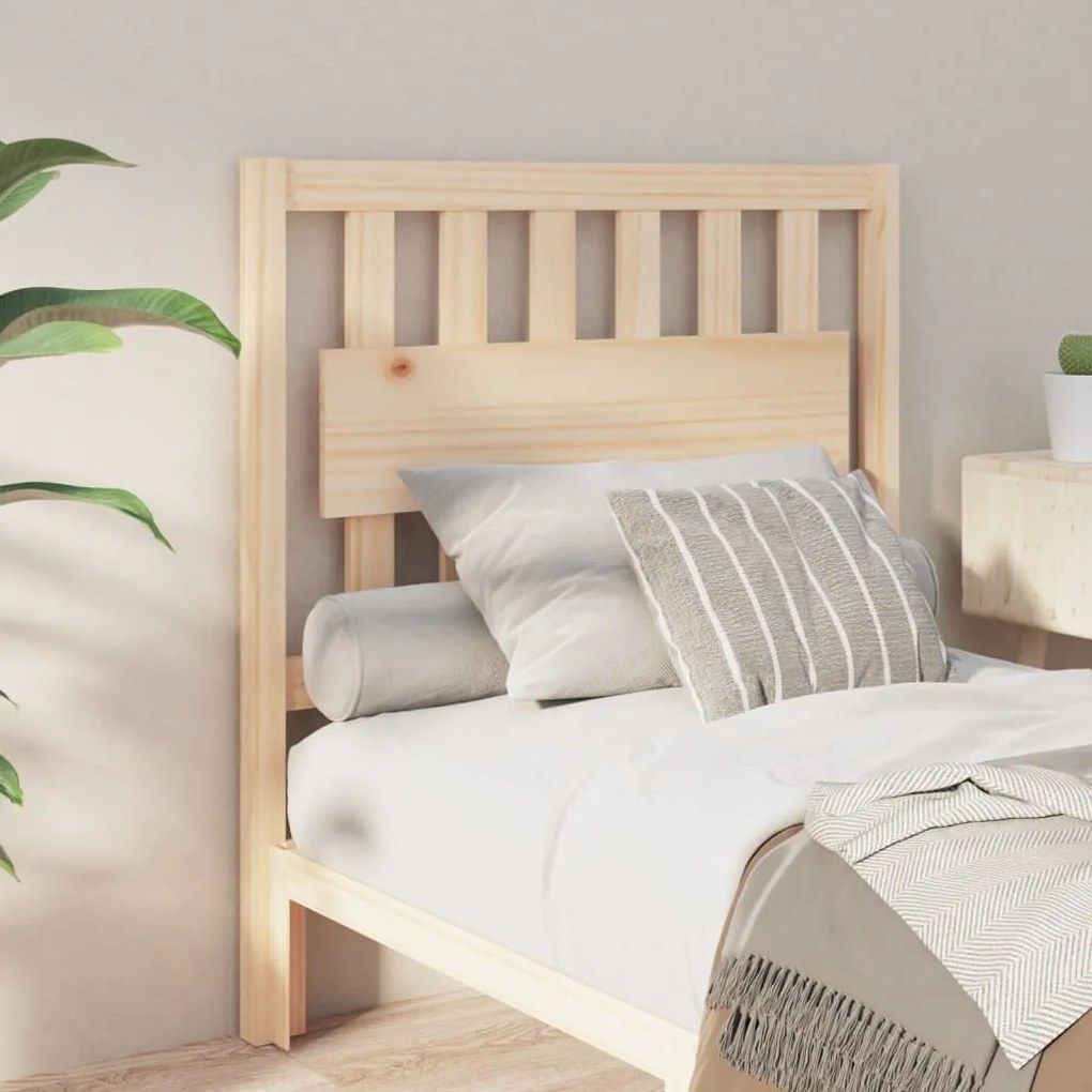 Testiera Per Letto 95,5x4x100 Cm İn Legno Massello Di Pino /