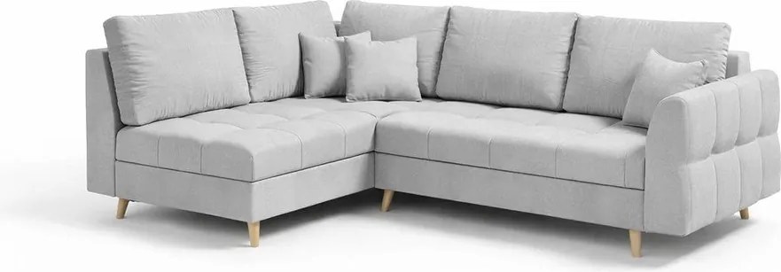 Divano angolare grigio (angolo sinistro) Ariella - Ropez