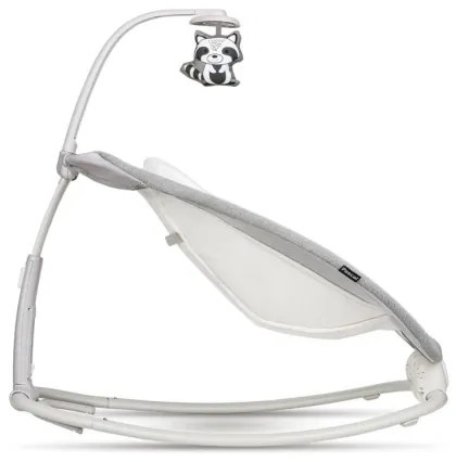 Lionelo - Dondolo vibrante per bambini con melodia PASCAL, 2xAA, grigio