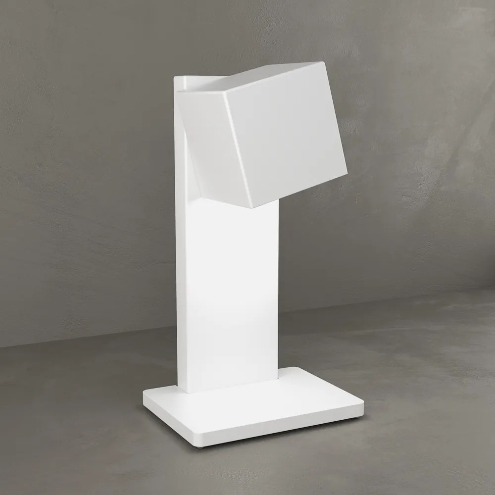 Lampada Scrivania-Ufficio Moderna Area Metallo Bianco Metallo 1 Luce Gx53