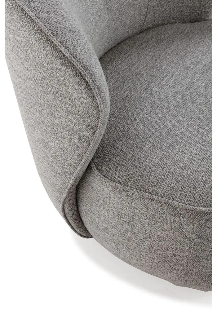 Poltrona grigio chiaro girevole Edna – MOME