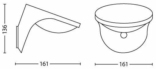 Philips 17808/87/16-Luce solare a LED con sensore MYGARDEN DUSK 1xLED/1W/3,7V