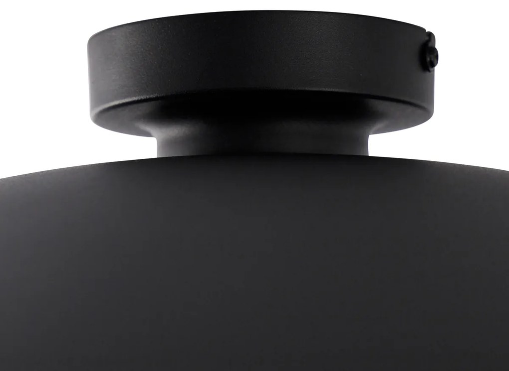 Plafoniera intelligente nera con oro 60 cm incl. Wifi A60 - Emilienne