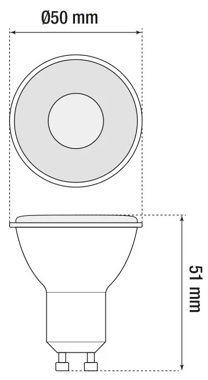 Faretto LED GU10 8W, angolo 38°, CRI92, No-Flickering - OSRAM LED Colore Bianco Caldo 3.000K