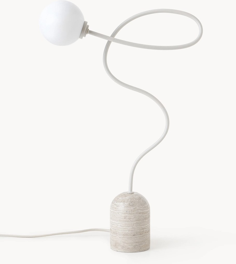 Lampada da tavolo con base in marmo Alina