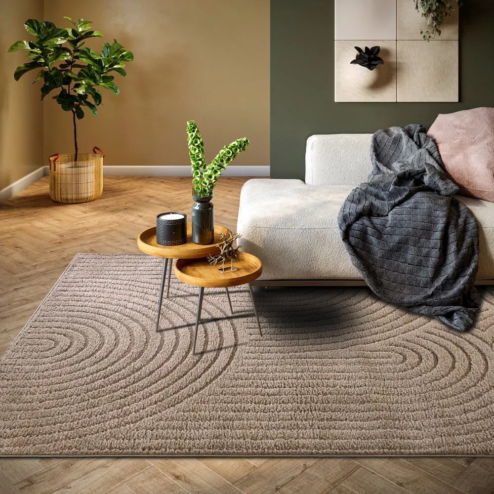 Tappeto in marrone chiaro 120x170 cm Panglao New York Taupe – Elle Decoration