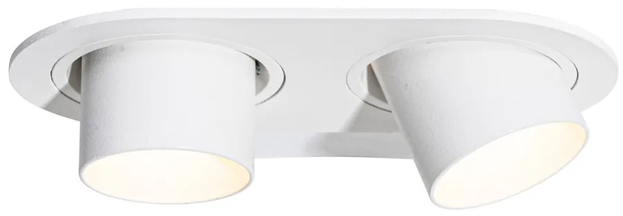 Set di 6 faretti da incasso bianchi GU10 35mm orientabili 2 luci - Installa