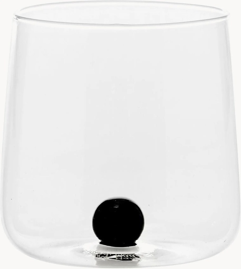 Set di 6 bicchieri in vetro borosilicato fatti a mano Bilia