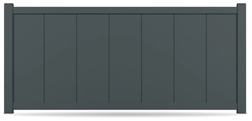 Recinzione, alluminio, modello Lucca, Antracite, 500 x 500 mm, configura individualmente