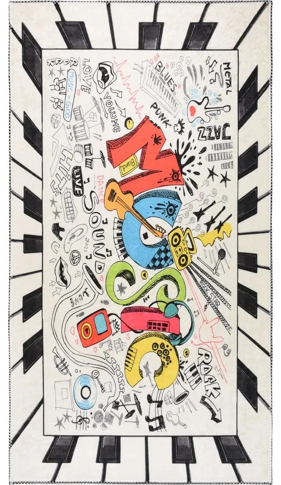 Tappeto per bambini lavabile 160x230 cm Musical – Vitaus
