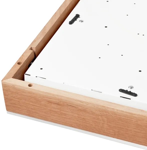 Plafoniera OAK SQUARE 4xE27/15W/230V 48x48 cm quercia/bianco