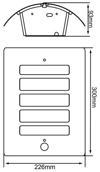 Brilliant - Lampada da esterno con sensore TODD 1xE27/60W/230V IP44 antracite