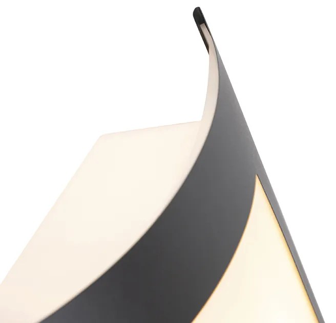 Lampada da parete per esterni antracite IP44 sensore crepuscolare - Emmerald