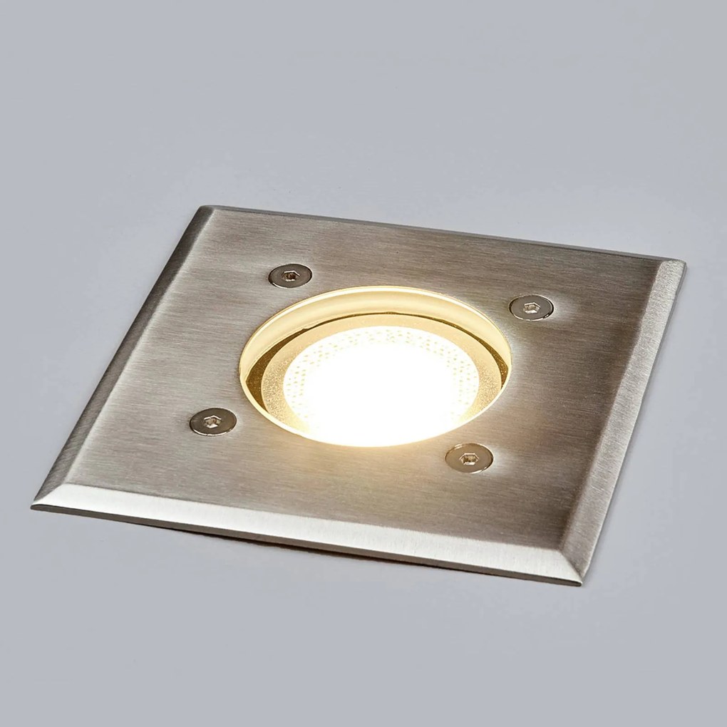 Lindby Downlight quadrato da interrare Insa, IP67