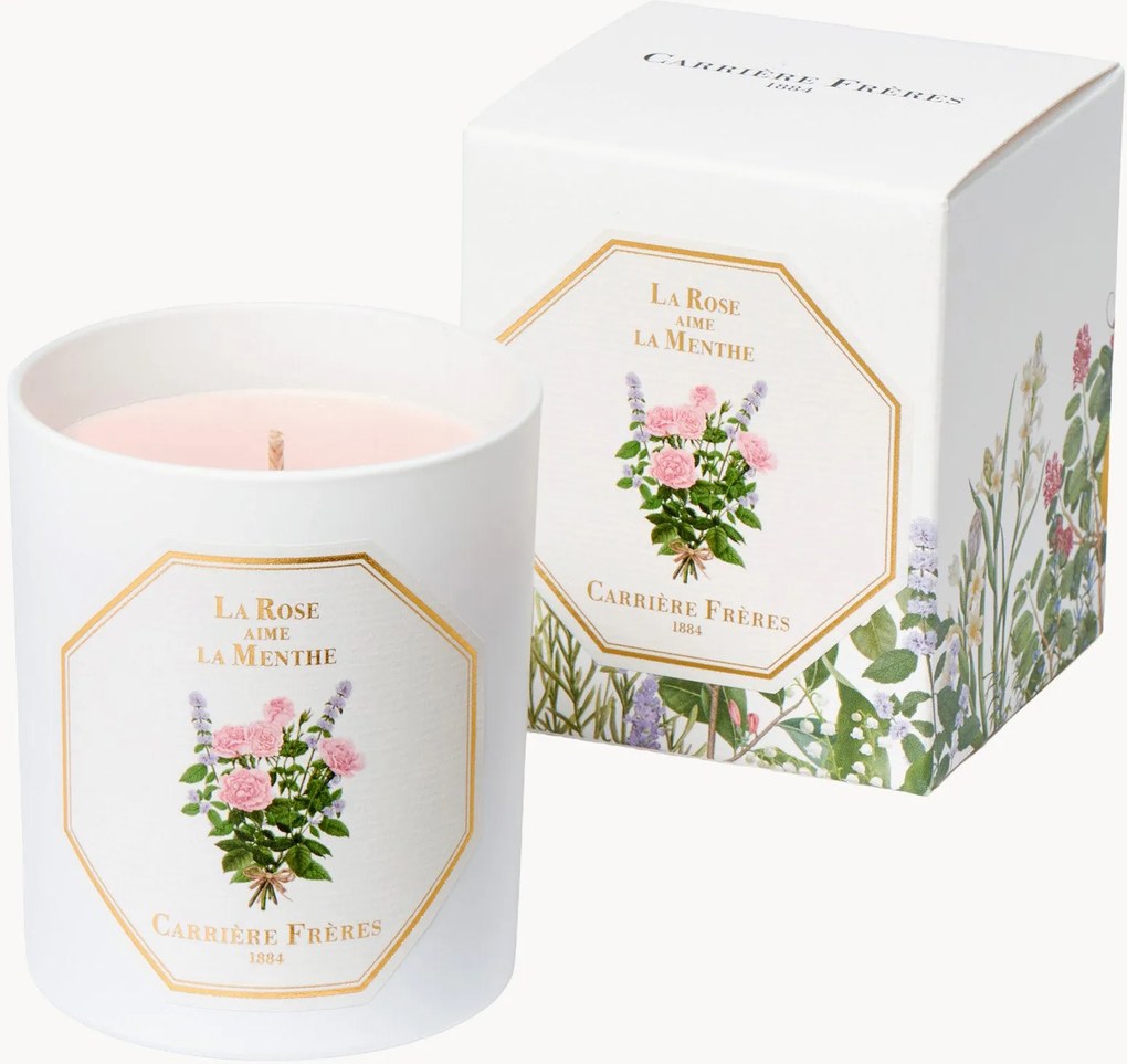 Candela profumata La Rose Aime La Menthe (rosa & menta)