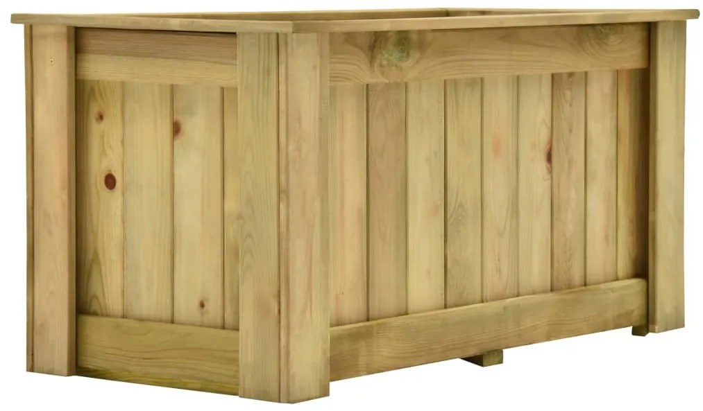 Fioriera Rialzata 100x50x50 Cm İn Legno Di Pino Impregnato /