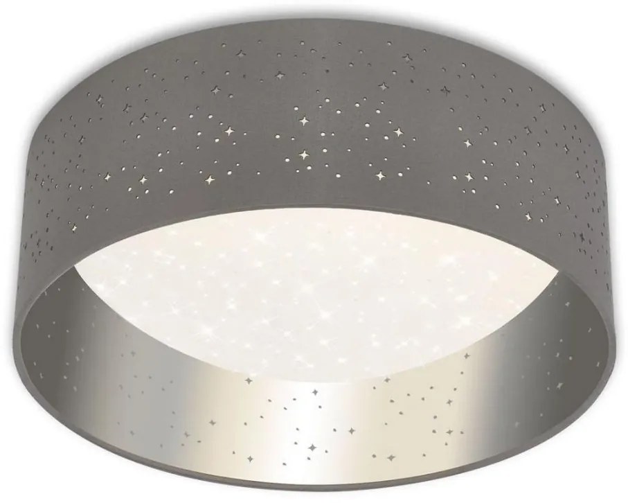 Briloner 3482014 - Lampada LED da soffitto STARRY LED/12W/230V grigio/argento