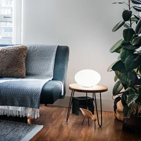 Ideal Lux - Lampada da tavolo LED CANDY 1xG9/3W/230V diametro 25 cm bianco