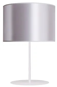 Duolla - Lampada da tavolo CANNES 1xE14/15W/230V diametro 20 cm argento/bianco