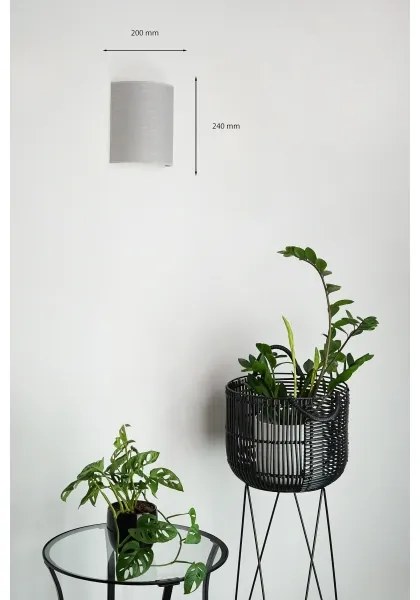 Brilagi - Applique SEMI 1xE27/15W/230V diametro 20 cm grigio