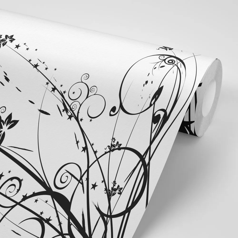Carta da parati – Con motivo floreale