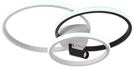 Plafoniera LED dimmerabile LED/70W/230V 3000-6500K bianco/nero + +TC