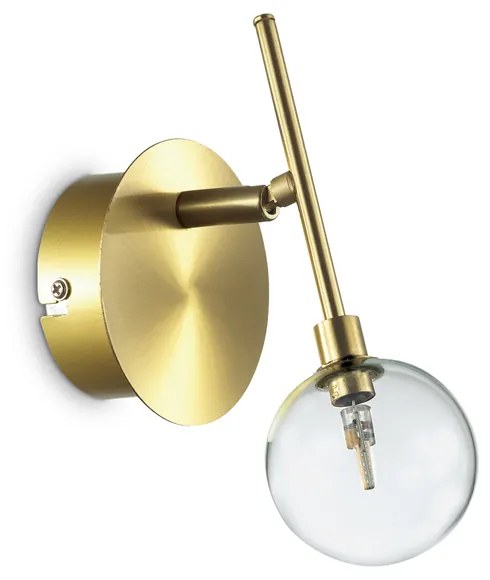 Applique Moderna Maracas Metallo Ottone 1 Luce 2W 3000K Luce Calda