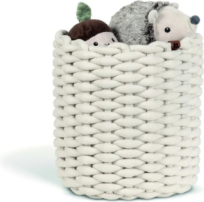 Cesto in tessuto ø 25x25 cm Peach Skin Round M – Bigso