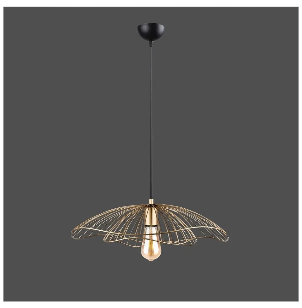Lampada a sospensione di colore oro, altezza 111 cm Root - Squid Lighting