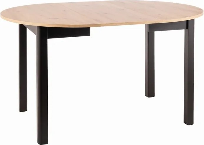 Tavolo allungabile Dante in rovere/nero opaco - L102-142 cm