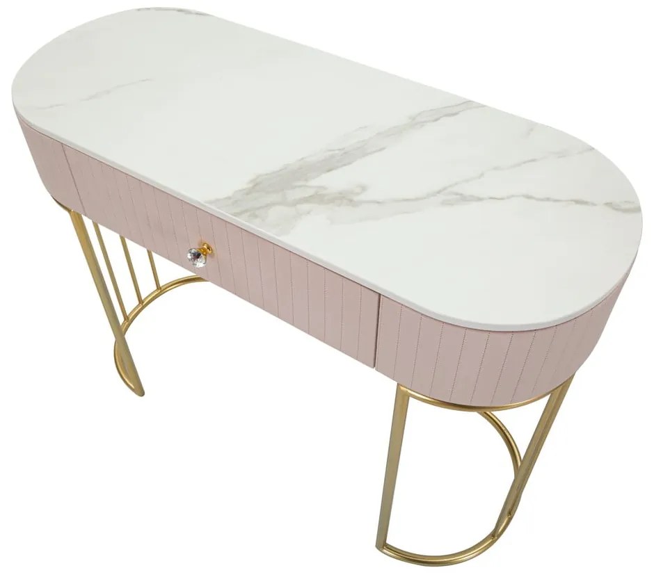 Consolle rosa 100x40 cm Montpellier - Mauro Ferretti