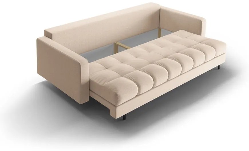 Divano beige allungabile/con contenitore 222 cm Bali – Cosmopolitan Design