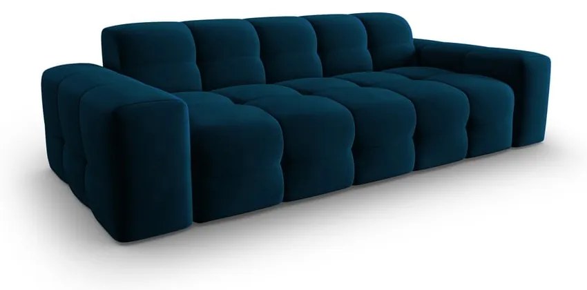 Divano in velluto blu scuro 222 cm Kendal - Micadoni Home