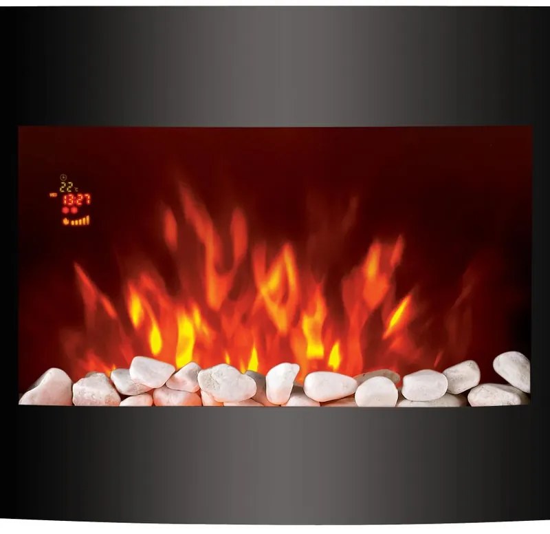 Caminetto elettrico EQUATION Font 4 nero