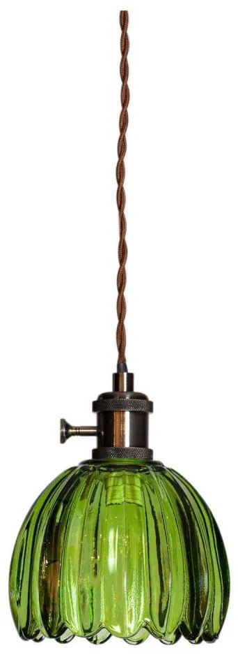 Cottex 8400100-2501 - Lampada a sospensione con cavo per presa NORA 1xE14/5W/230V, verde