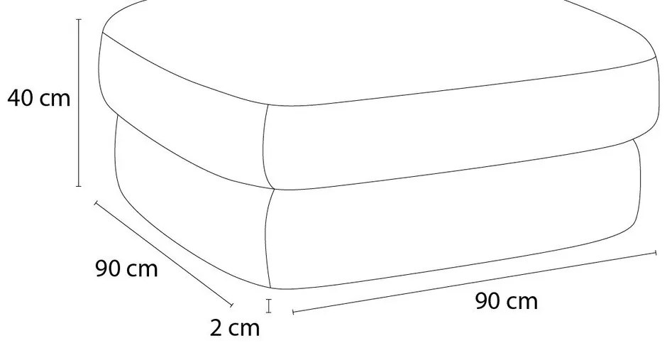 Poggiapiedi grigio chiaro con rivestimento in ciniglia Leonore – Bobochic Paris