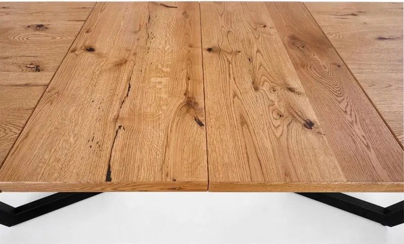 Set di prolunghe per tavolo Massive in rovere chiaro/nero - L45 x L90 cm